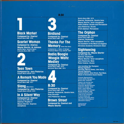 Weather Report : 8:30 (2xLP, Album, Gat)