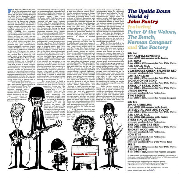 John Pantry Featuring Peter & The Wolves, The Bunch (2), Norman Conquest And The Factory (3) : The Upside Down World Of John Pantry (LP, Comp, Ltd, Num)