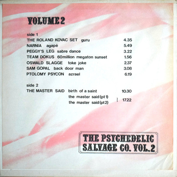 Various : The Psychedelic Salvage Company Volume 2 (LP, Comp, Unofficial, W/Lbl)