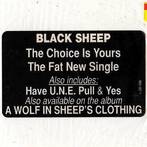 BlackSheep* : The Choice Is Yours (12", Single)