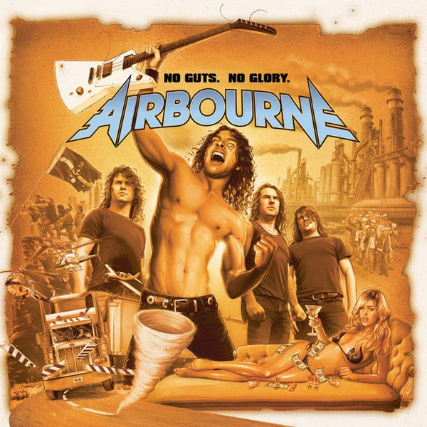 Airbourne : No Guts. No Glory. (LP, Album, Ltd, Ora)