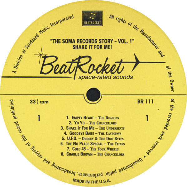 Various : The Soma Records Story Volume 1 (Shake It For Me!) (LP, Comp)