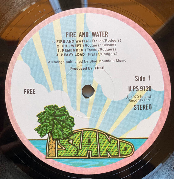 Free : Fire And Water (LP, Album, RE)