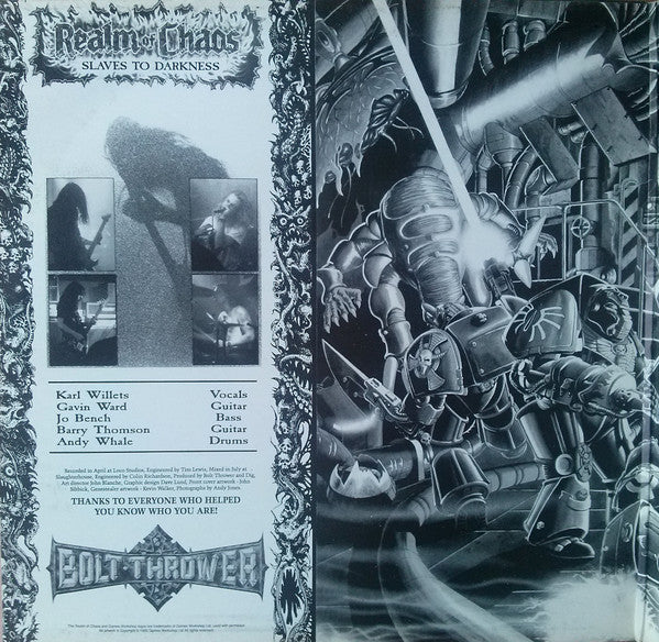 Bolt Thrower : Realm Of Chaos (Slaves To Darkness) (LP, Album, Gat)