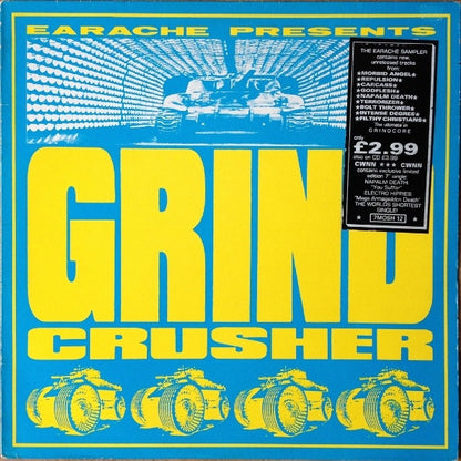 Various : Grindcrusher - The Earache Sampler (LP, Comp, Smplr + 7", Single, Etch + Ltd)