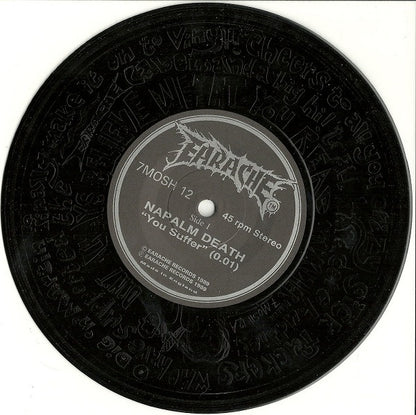 Various : Grindcrusher - The Earache Sampler (LP, Comp, Smplr + 7", Single, Etch + Ltd)