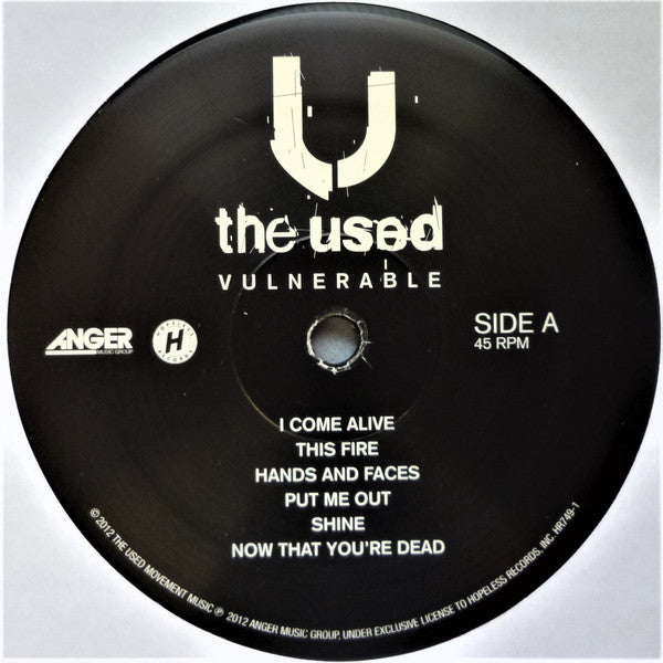 The Used : Vulnerable (LP, Album)