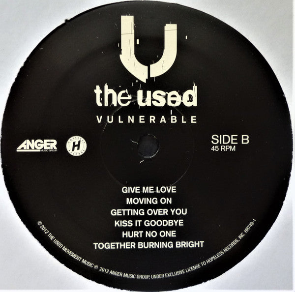 The Used : Vulnerable (LP, Album)