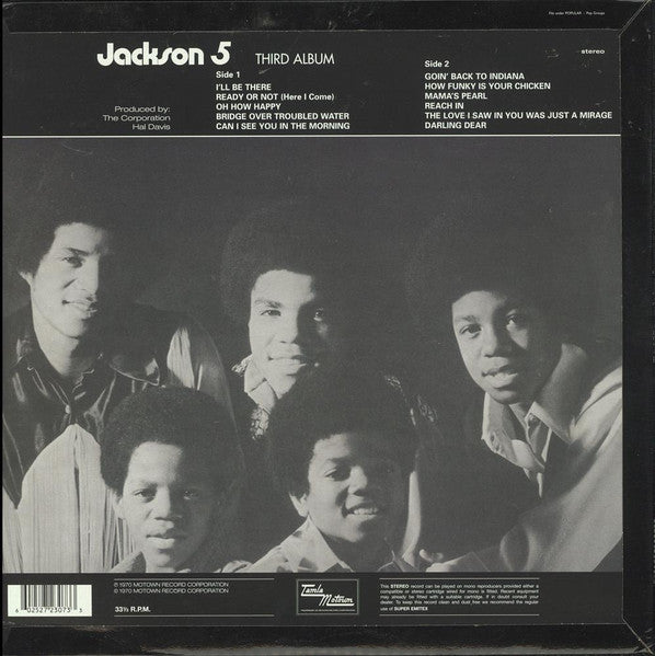 The Jackson 5 : Third Album (LP, Album, RE)