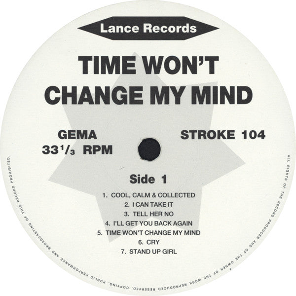 Various : Time Won't Change My Mind (14 Moody & Fuzzy US Sixties Punkers) (LP, Album, Comp)