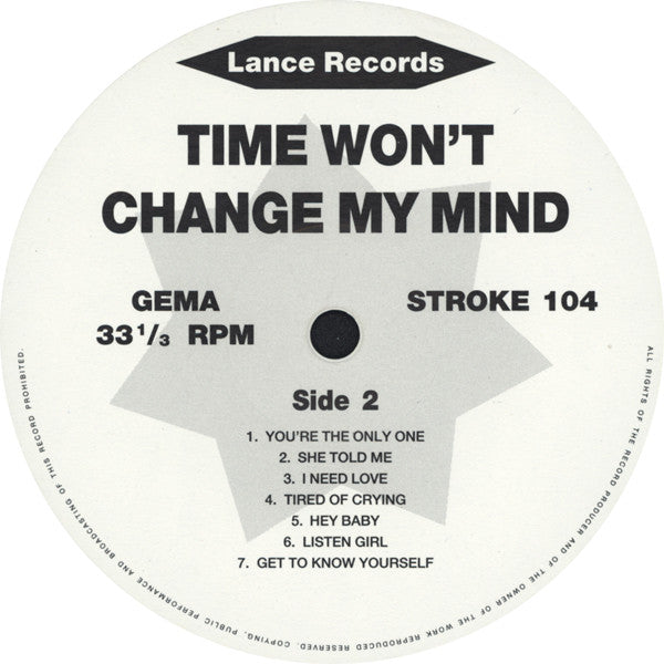 Various : Time Won't Change My Mind (14 Moody & Fuzzy US Sixties Punkers) (LP, Album, Comp)