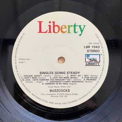 Buzzcocks : Singles Going Steady (LP, Comp, RE)