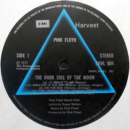 Pink Floyd : The Dark Side Of The Moon (LP, Album, RE, 5th)