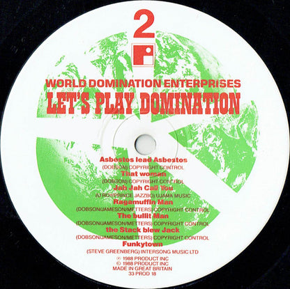 World Domination Enterprises : Let's Play Domination (LP, Album)
