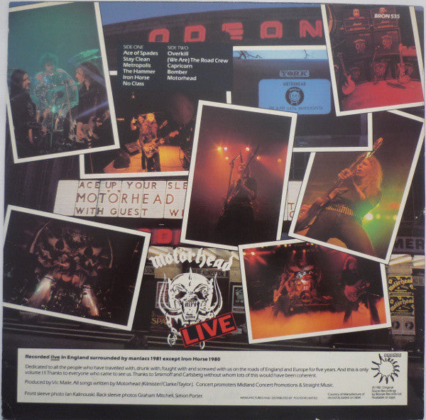 Motörhead : No Sleep 'Til Hammersmith (LP, Album)