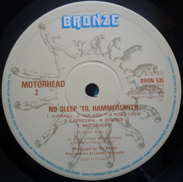 Motörhead : No Sleep 'Til Hammersmith (LP, Album)