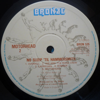 Motörhead : No Sleep 'Til Hammersmith (LP, Album)