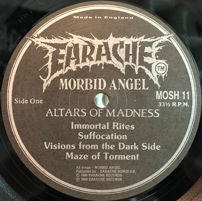 Morbid Angel : Altars Of Madness (LP, Album)