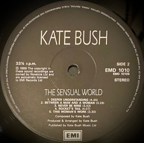 Kate Bush : The Sensual World (LP, Album)