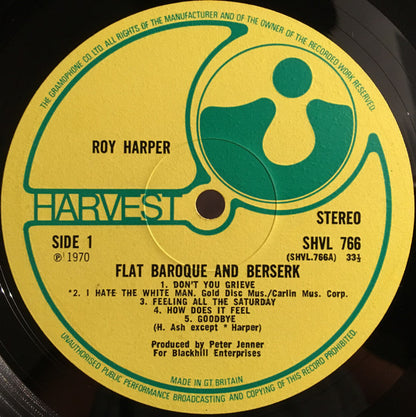 Roy Harper : Flat Baroque And Berserk (LP, Album, Gat)