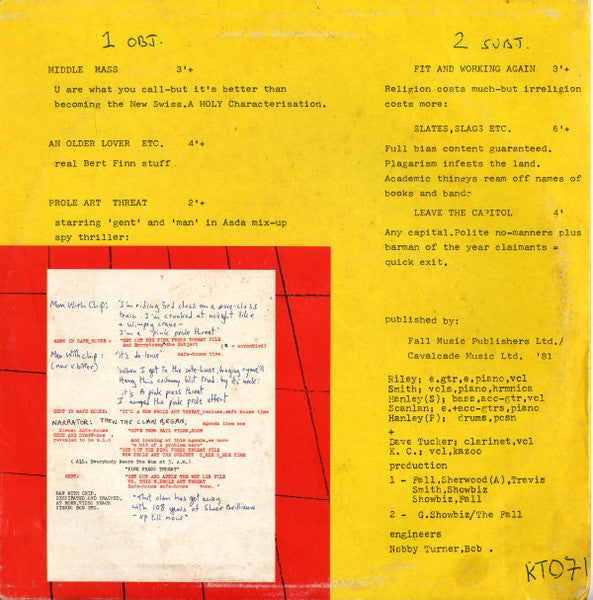 The Fall : Slates (10", MiniAlbum)