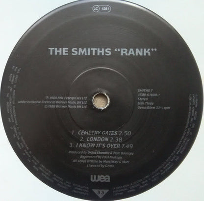 The Smiths : Rank (2x10", Album, Ltd, Num, RE)