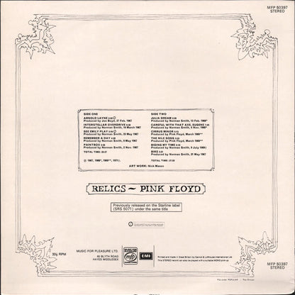 Pink Floyd : Relics (LP, Comp, RE)