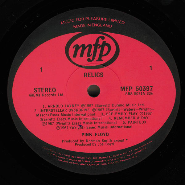 Pink Floyd : Relics (LP, Comp, RE)