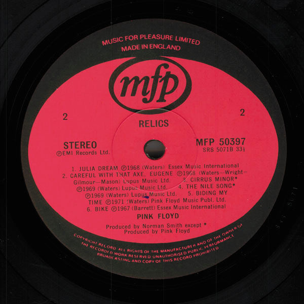 Pink Floyd : Relics (LP, Comp, RE)