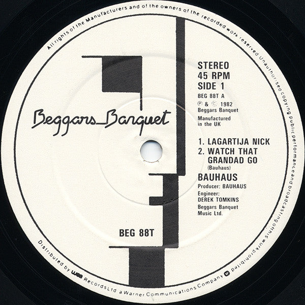 Bauhaus : Lagartija Nick (12")