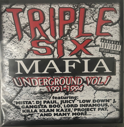 Triple Six Mafia* : Underground Vol. 1 (1991-1994) (LP, Comp, Ltd, RP, Red)