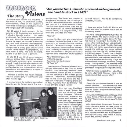 Prufrock : Visions (LP, Album)
