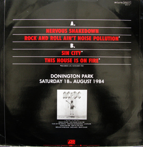 AC/DC : Nervous Shakedown (12", Single, PRS)