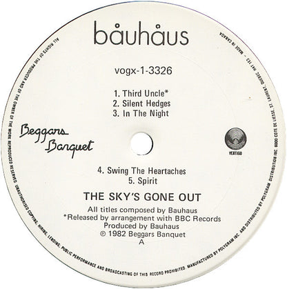 Bauhaus : The Sky's Gone Out (LP, Album + 12", Single)