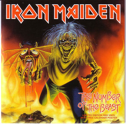 Iron Maiden : The Number Of The Beast (7", Single, Ltd, Red)