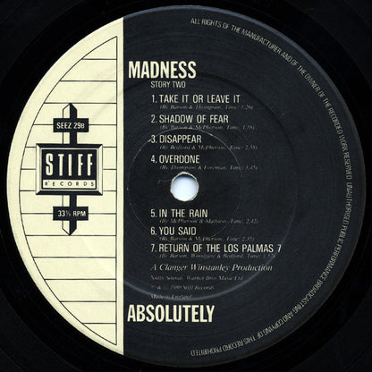 Madness : Absolutely (LP, Album)