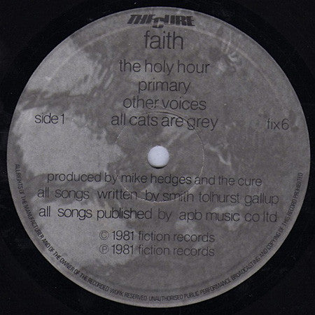 The Cure : Faith (LP, Album, RP, Bla)