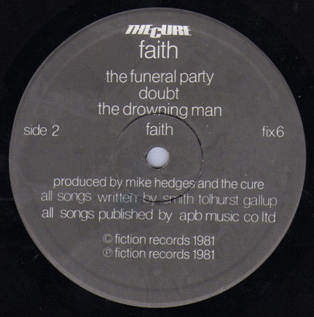 The Cure : Faith (LP, Album, RP, Bla)