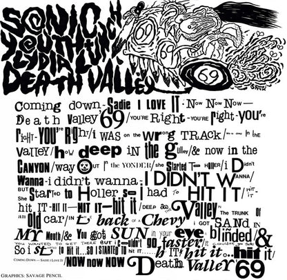 Sonic Youth / Lydia Lunch : Death Valley '69 (12", EP)