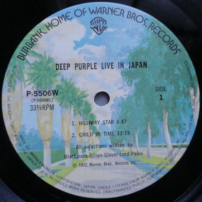 Deep Purple : Live In Japan (2xLP, Album, RP, ¥3,)