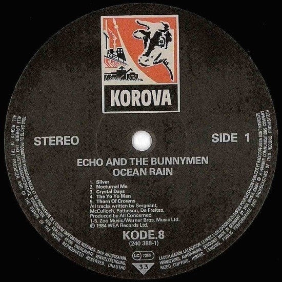 Echo & The Bunnymen : Ocean Rain (LP, Album)
