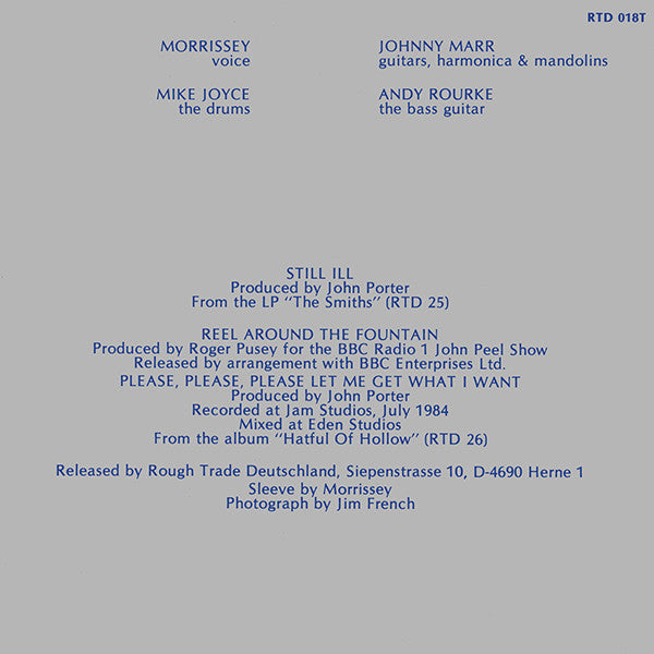 The Smiths : Still Ill (12", Single, Lyn)
