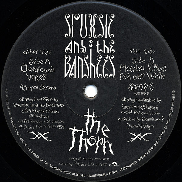 Siouxsie & The Banshees : The Thorn (12", EP)