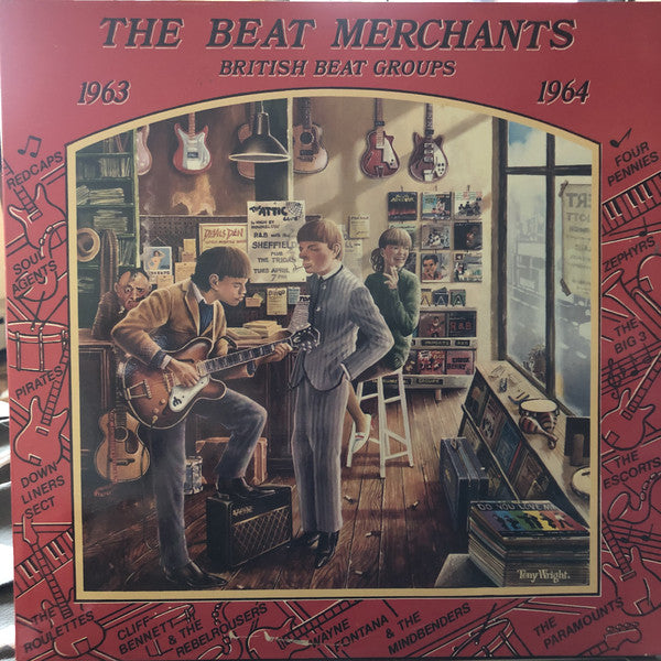 Various : The Beat Merchants - British Beat Groups 1963-1964 (2xLP, Comp, Mono, Gat)