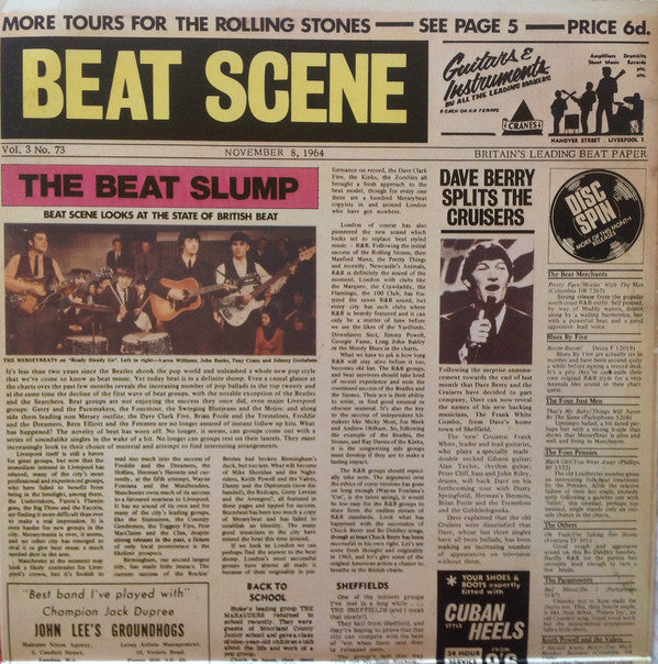 Various : The Beat Merchants - British Beat Groups 1963-1964 (2xLP, Comp, Mono, Gat)