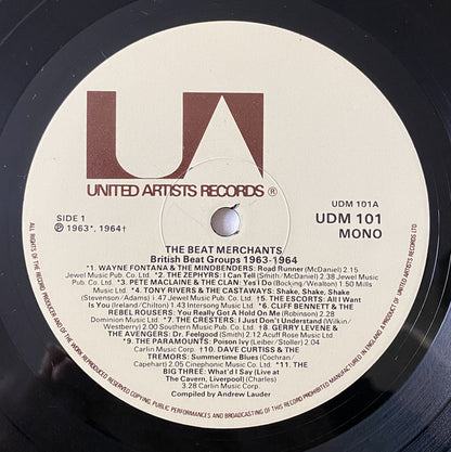 Various : The Beat Merchants - British Beat Groups 1963-1964 (2xLP, Comp, Mono, Gat)