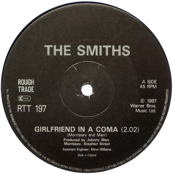 The Smiths : Girlfriend In A Coma (12", Single, EMI)