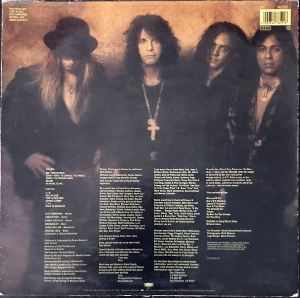Ozzy Osbourne : No More Tears (LP, Album)