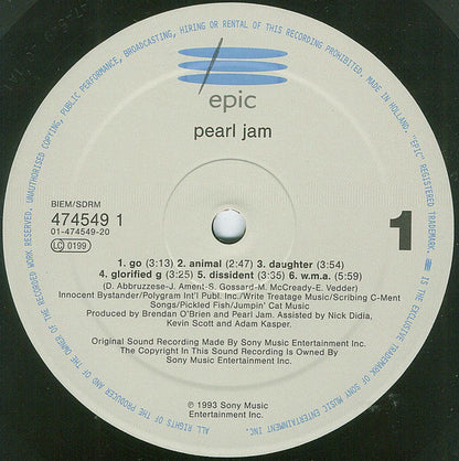 Pearl Jam : Vs. (LP, Album, Gat)