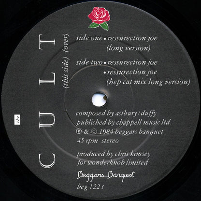 The Cult : Ressurection Joe (12", Single, Tex)